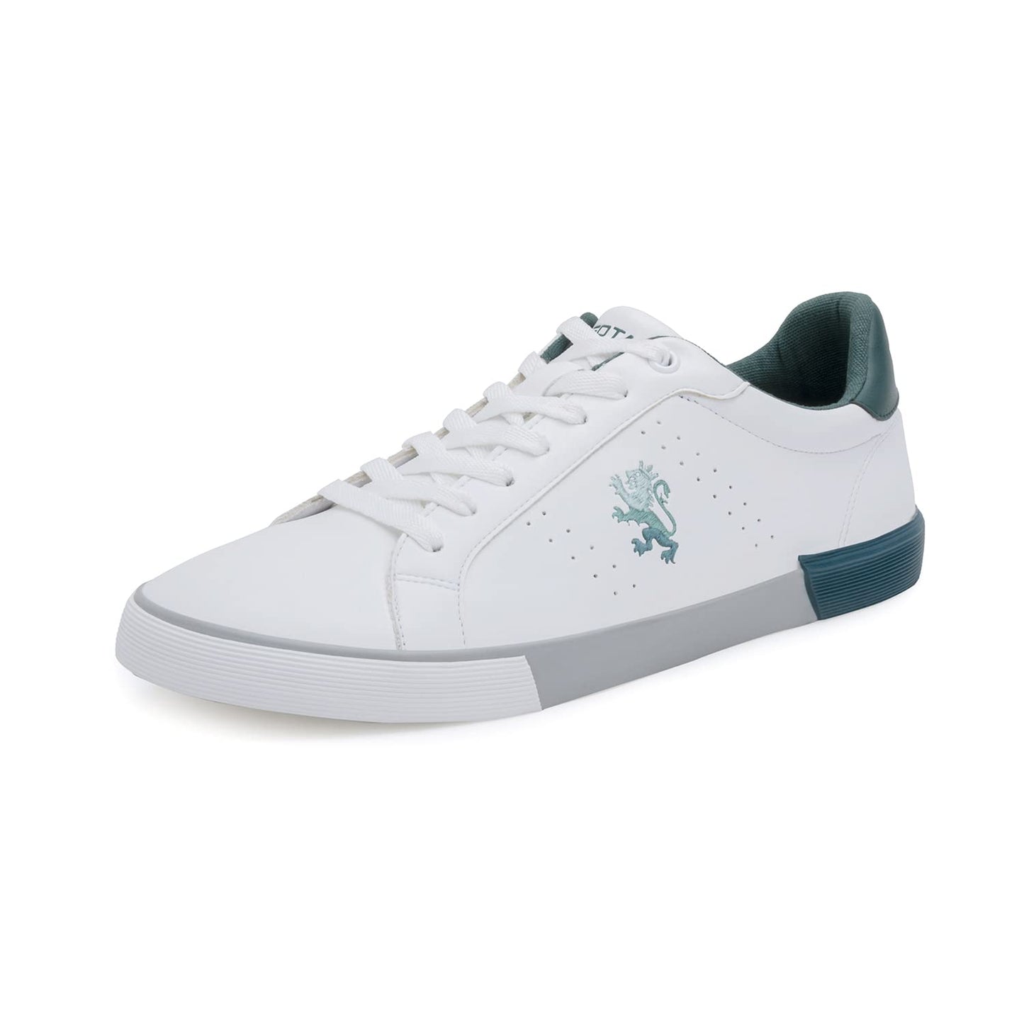 Red Tape Mens White/Teal Sneakers