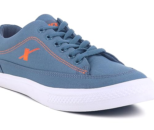 Sparx Men's Shoes,Bluish Grey/NEON Orange
