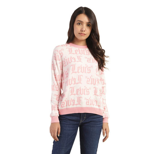 Levi's Women's Cotton Blend Casual Sweater (73276-0039_White