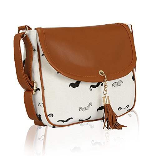 Kleio Women's Sling Bag (Eco2011Kl-Mus , White)