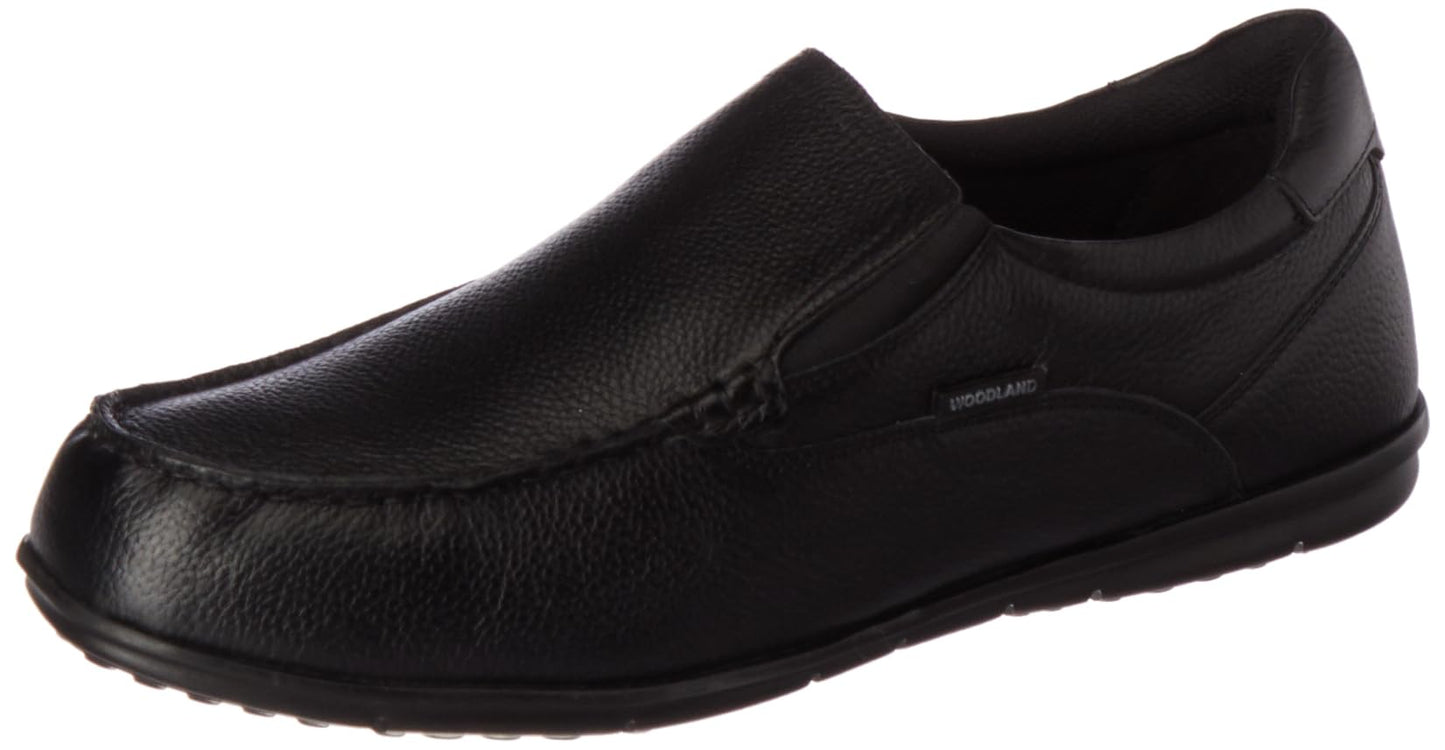 Woodland Men's Black Leather Casual Shoe-9 UK (43 EU) (GC 4320022)