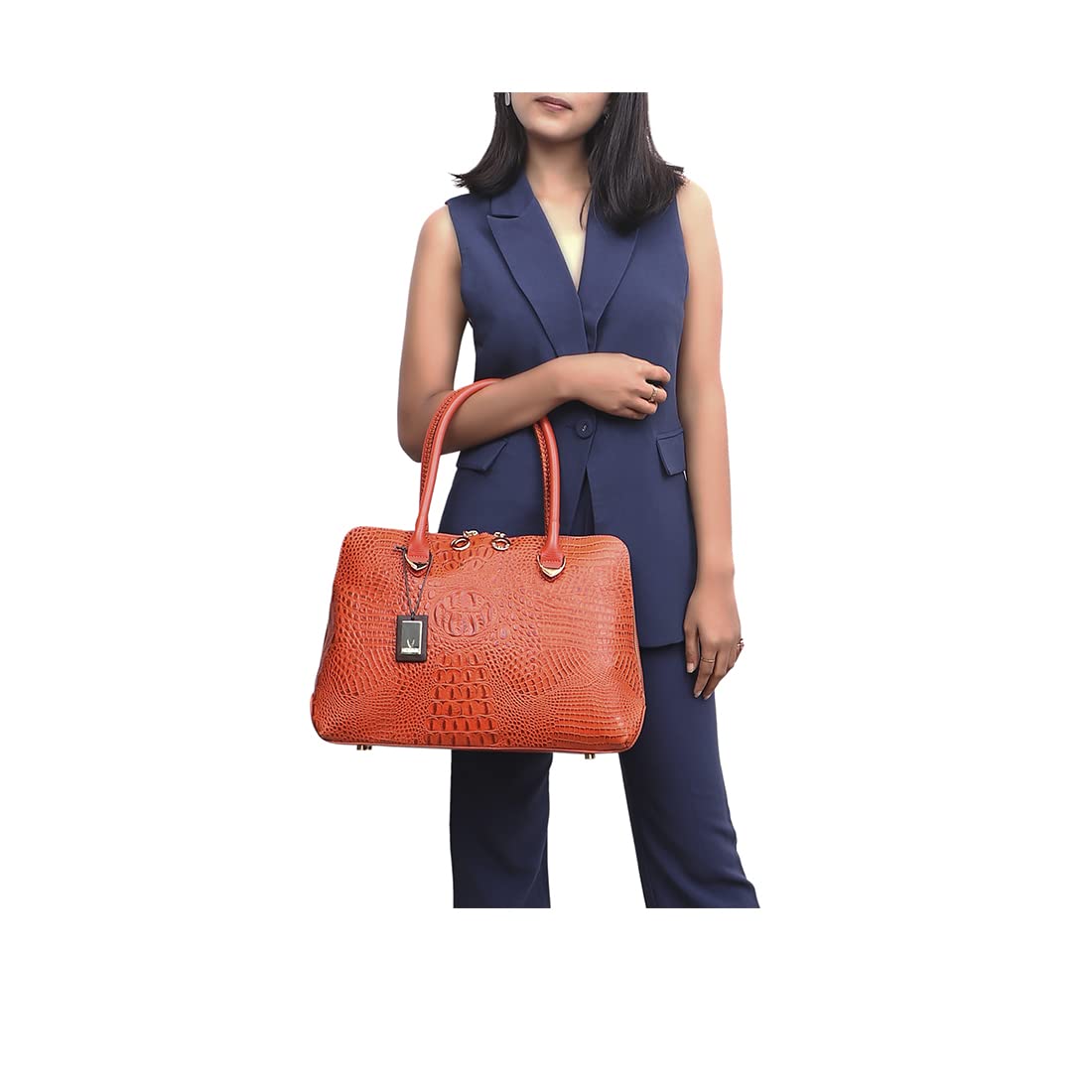 Hidesign Women's Shoulder Bag (Orange)