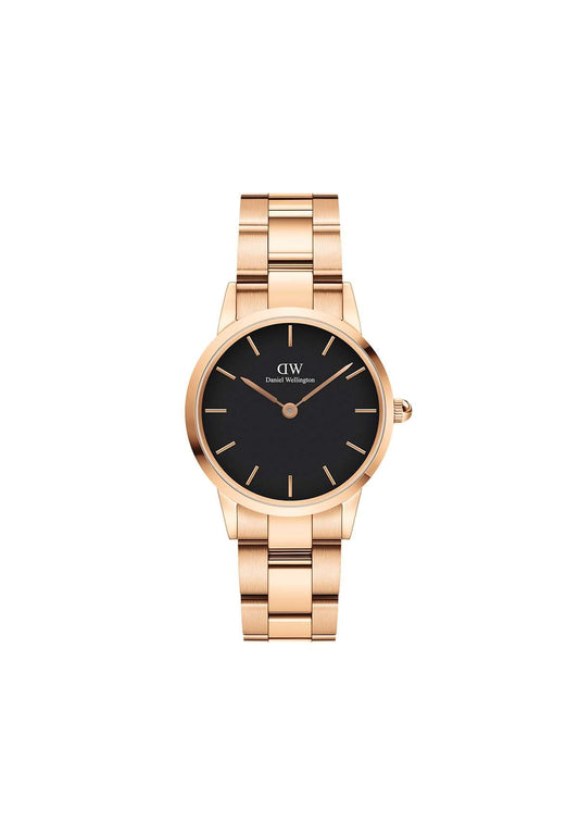 Daniel Wellington Iconic Link Analog Black Dial Women's Watch-DW00100214