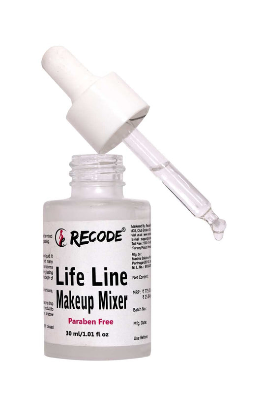 Recode Lifeline Makeup Mixer helps to Create Long Lasting Effect with Many Makeup Products & Intensifies Depth of Products, 30ml