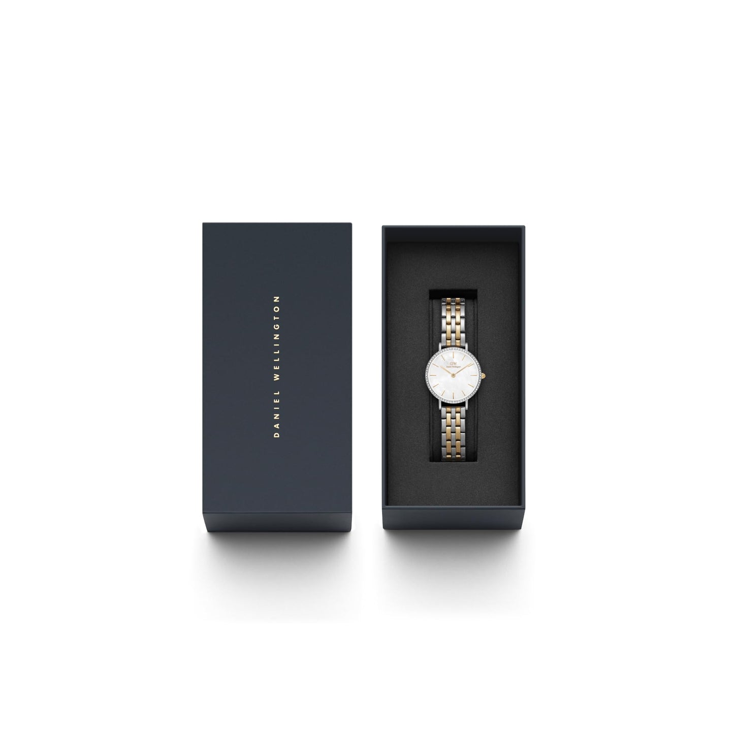 Daniel Wellington Women Analogue Mother of Pearl White Round Dial Watch- DW00100665K