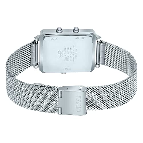 Casio Enticer Men Analog-Digital White Dial Watch-MTP-B205M-7EDF
