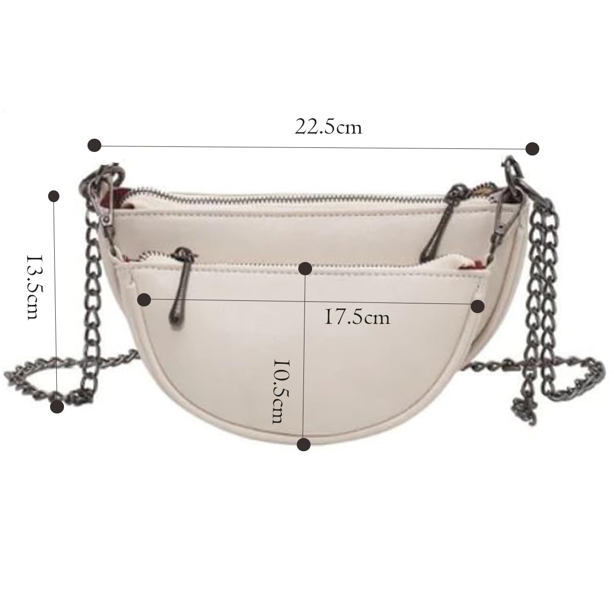 SIBY Quilted Retro Chain Strap Handbag | PU Leather messenger Shoulder Bag for Women | Fashion Texture Trendy Autumn and Winter single Cross-body
