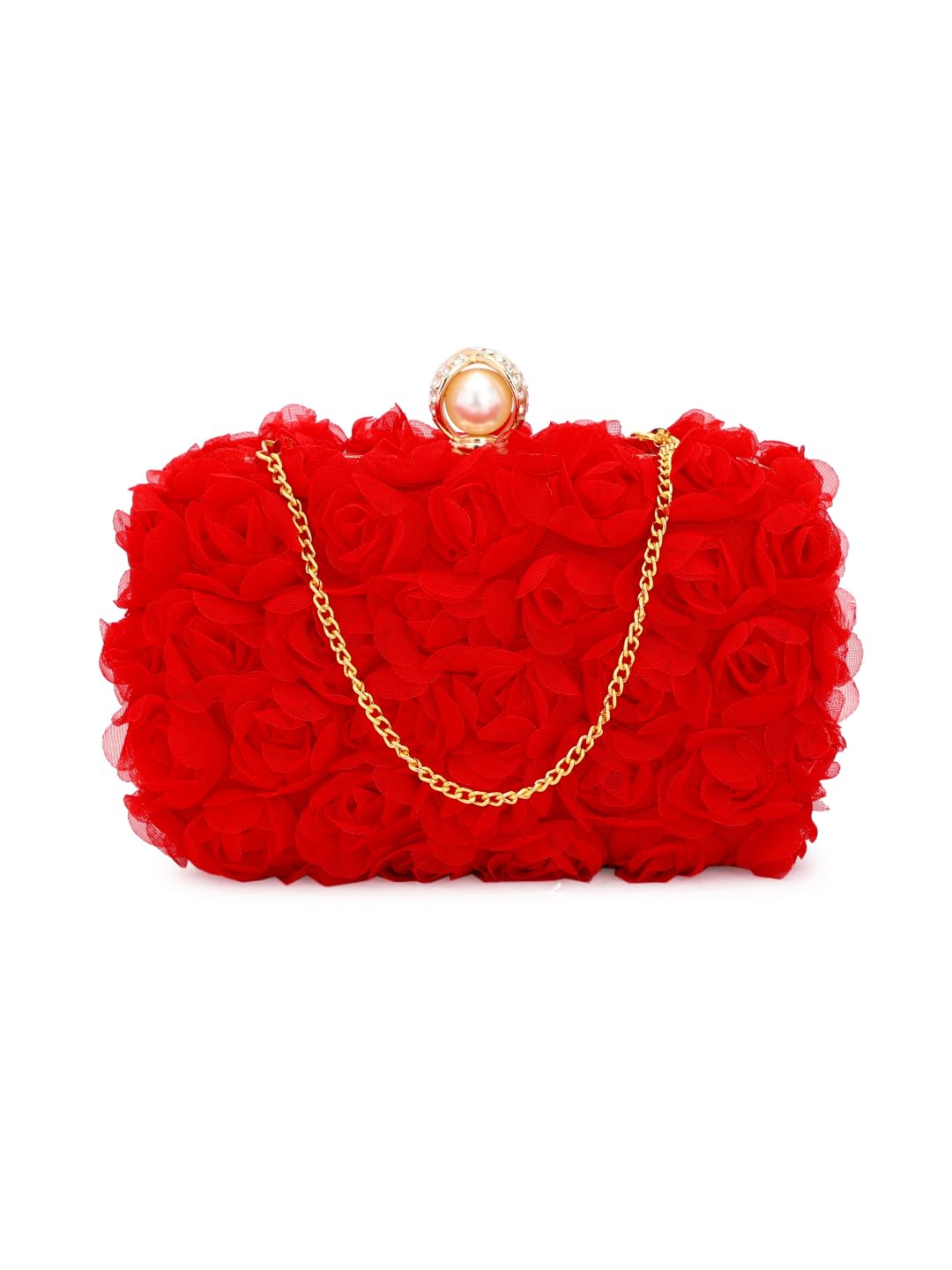 TOOBA Girl's Clutch (Multi Colors) (Red Rose)