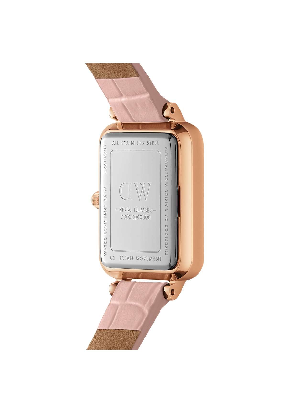 Daniel Wellington Quadro Pressed Rouge 20x26mm Mother of Pearl Dial Watch