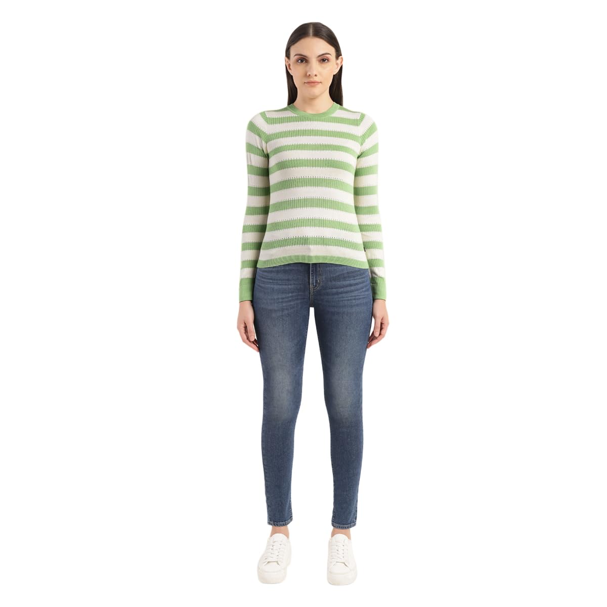 Levi's Women's Cotton Blend Casual Sweater (A7864-0000_Green