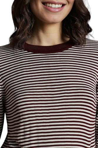 Allen Solly Women's Regular Fit Blouse (Maroon)