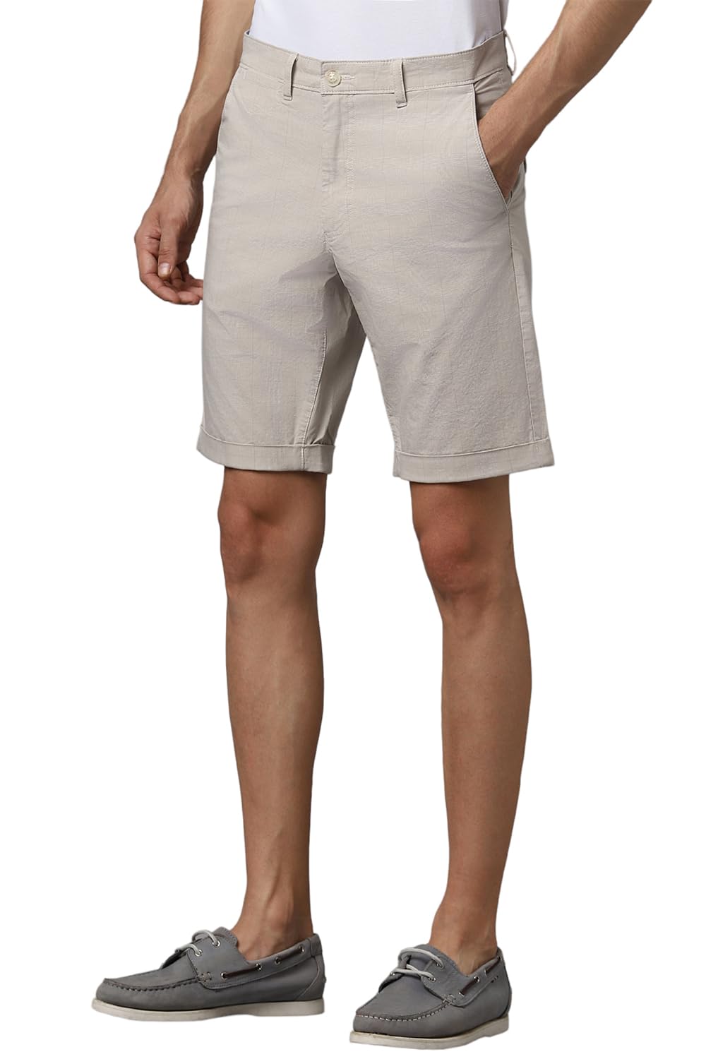 Allen Solly Men's Chino Shorts (Grey)