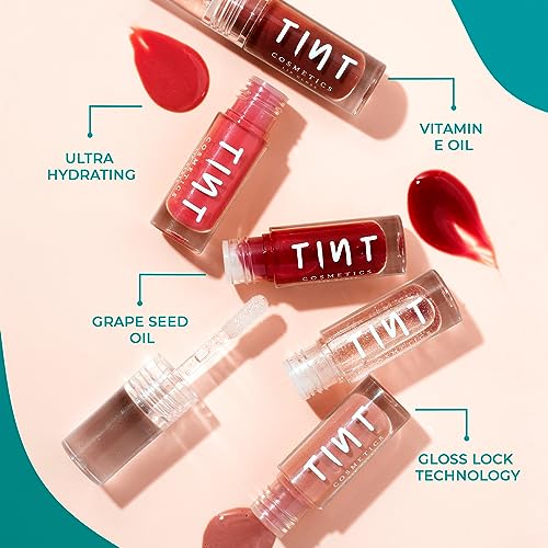 Tint Cosmetics 2.5ml Brick Red Lipgloss, Non Sticky, Hydrating, Light Weight, Long Lasting, High Shine & Soft Natural Liquid Lip Gloss For Girls & Women (Honey)