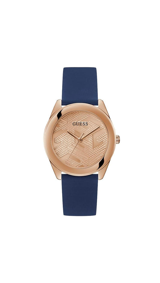 GUESS Women Rose Gold Round Stainless Steel Dial Analog Watch- GW0665L2