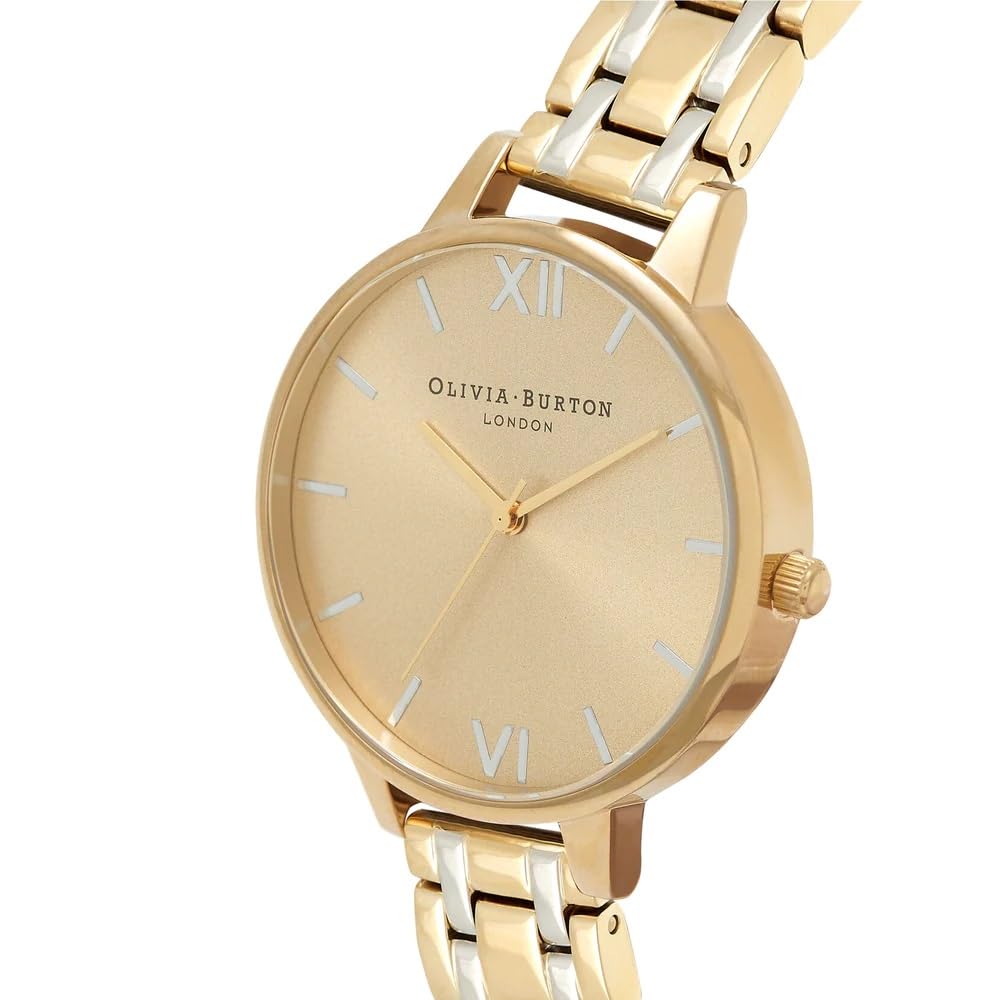 Olivia burton Classics Analog Gold Dial Women's Watch-OB16EN05