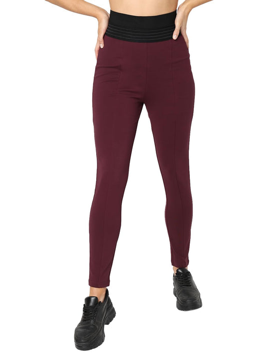 VERO MODA Women's Skinny Leggings (Winetasting)