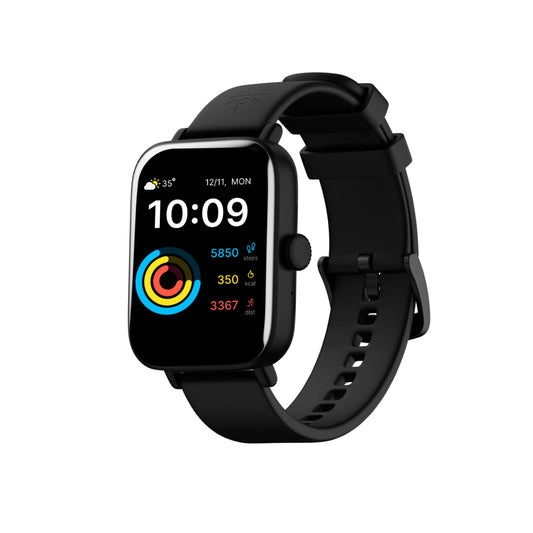 Cult.Sport Beats 1.85" HD Screen, 320 * 386, 600 nits, BT Calling, Crown Control, TWS Pairing Smartwatch  (Black Strap, Free Size)