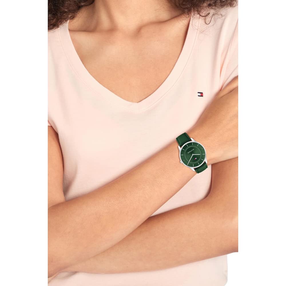 Tommy Hilfiger Women Green Dial Analog Watch Analog Green Dial Women's Watch