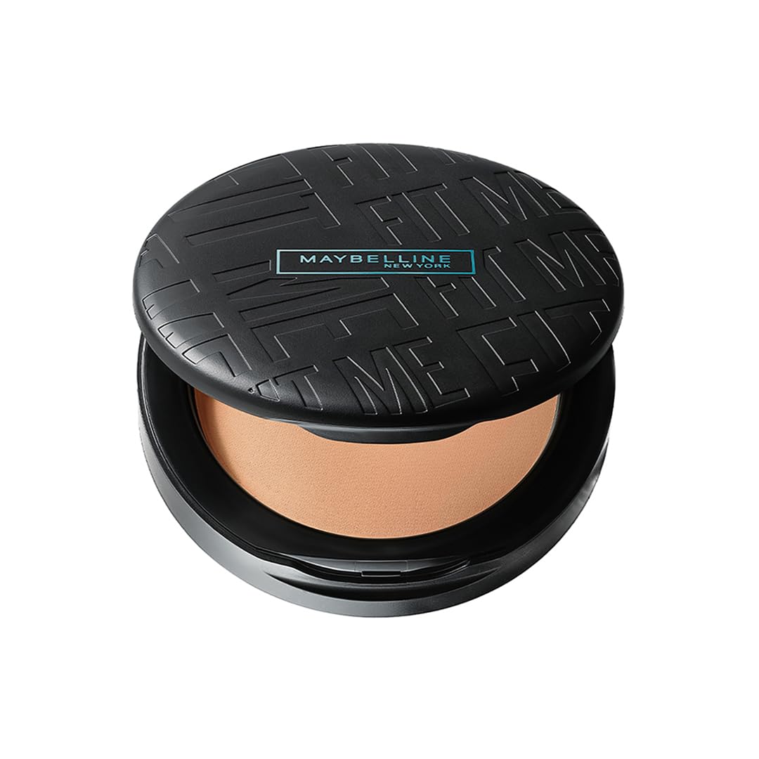 Maybelline New York Compact Powder, With SPF to Protect Skin from Sun, Absorbs Oil, Fit Me, 310 Sun Beige, 6g