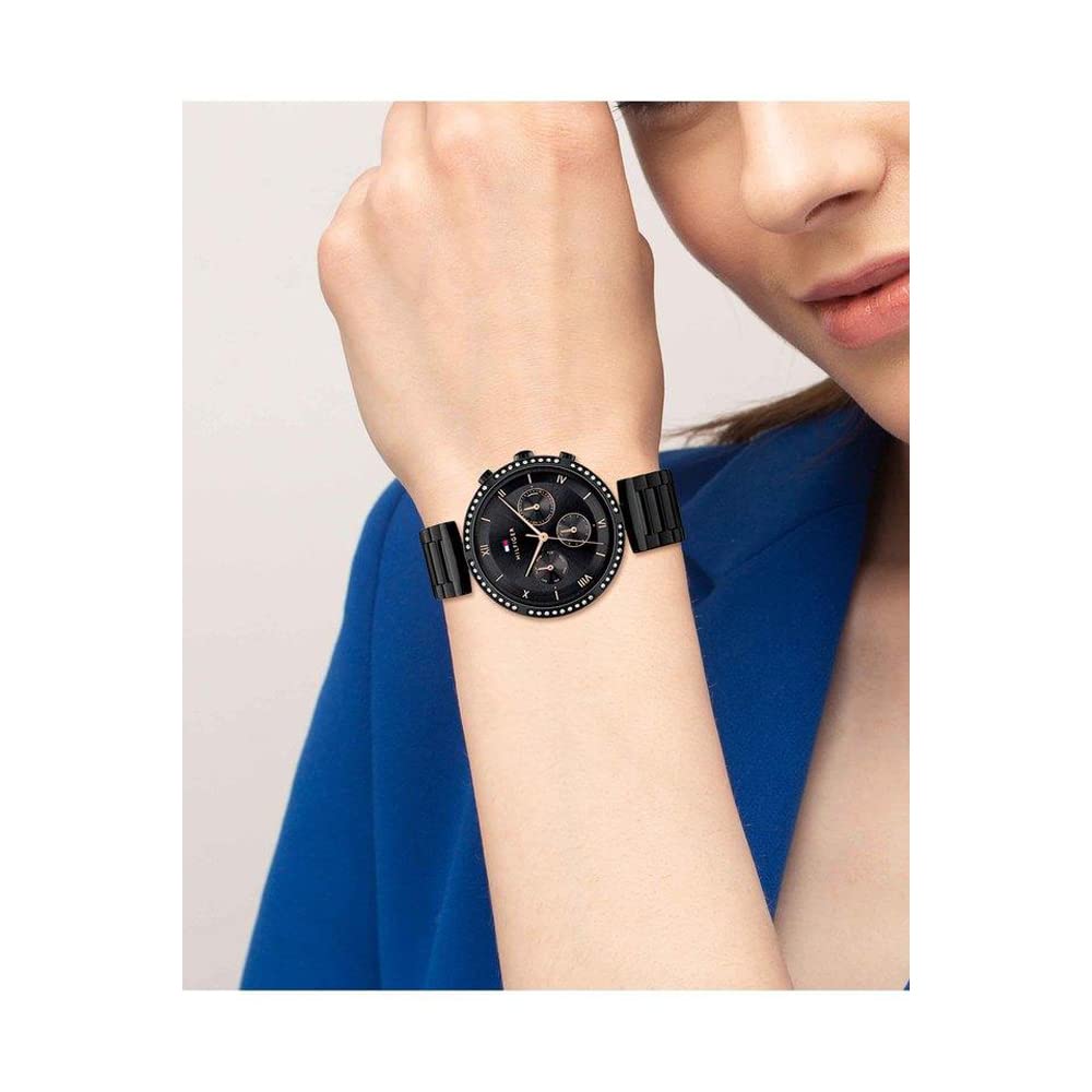 Tommy Hilfiger Luna Analog Black Dial Women's Watch