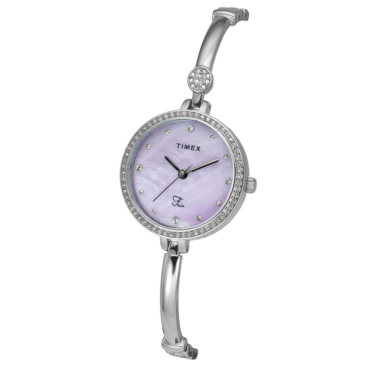 TIMEX Fria Women Purple Round Analog Brass Dial Watch- TWEL18400