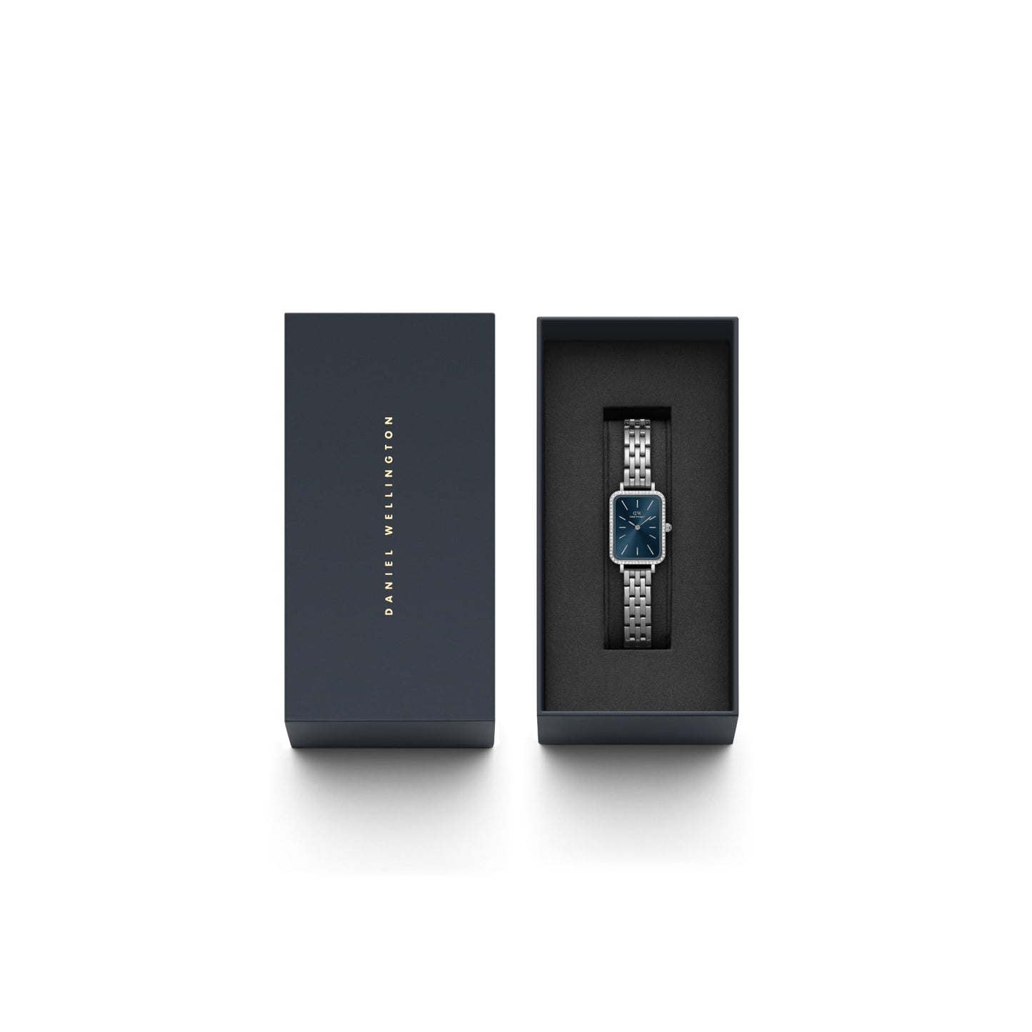 Daniel Wellington Women Analogue Blue Square Dial Watch- DW00100670K