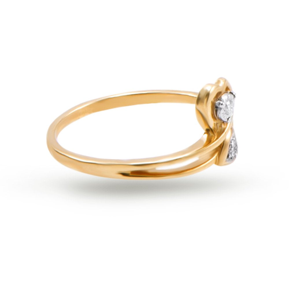 Joyalukkas Pride Diamond Collection 18k Yellow Gold and Diamond Ring