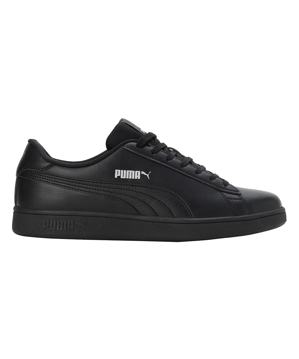 Puma Unisex-Adult Smashic Black-Matte Silver Sneaker