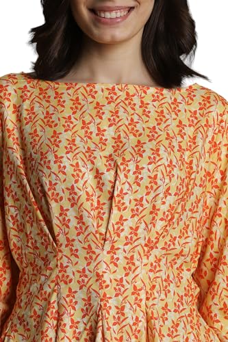 Allen Solly Women's Regular Fit Blouse (Orange)