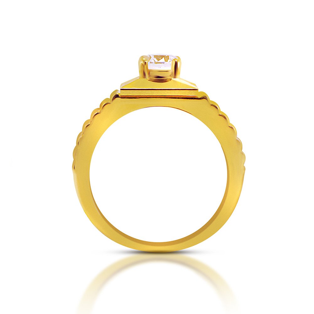 Joyalukkas Pride Diamond Collection 18k Yellow Gold and Diamond Ring :  Amazon.in: Fashion