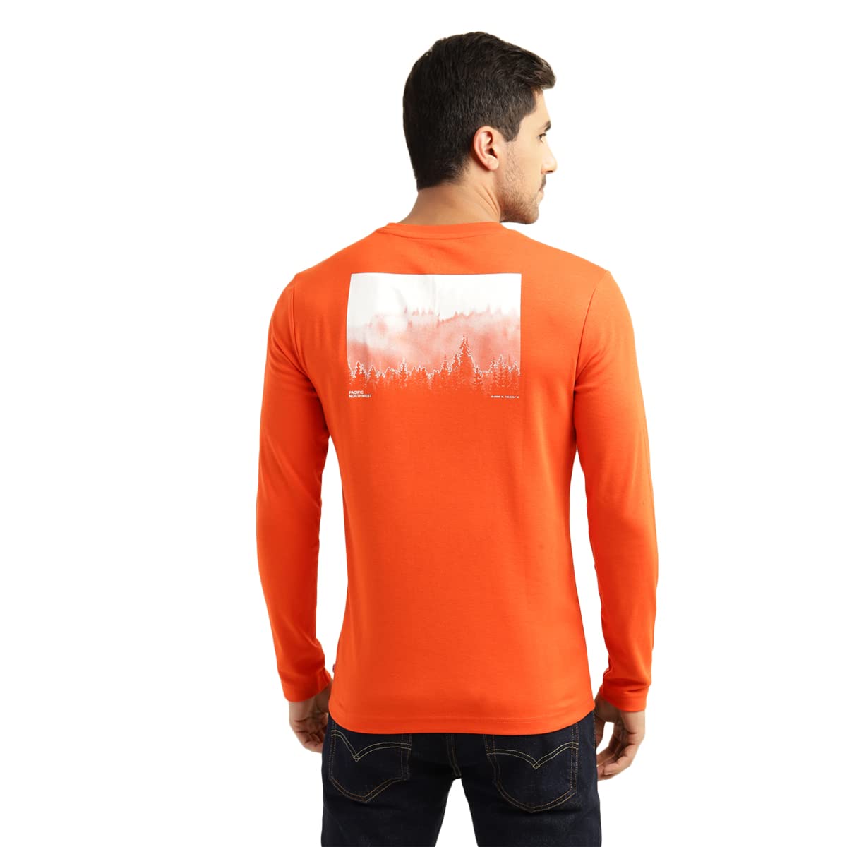 Levi's Men's Fitted T-Shirt (58845-0063_Tangerine Orange M)