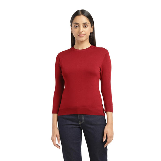 Levi's Women's Cotton Modern Sweater (A9197-0002_Red