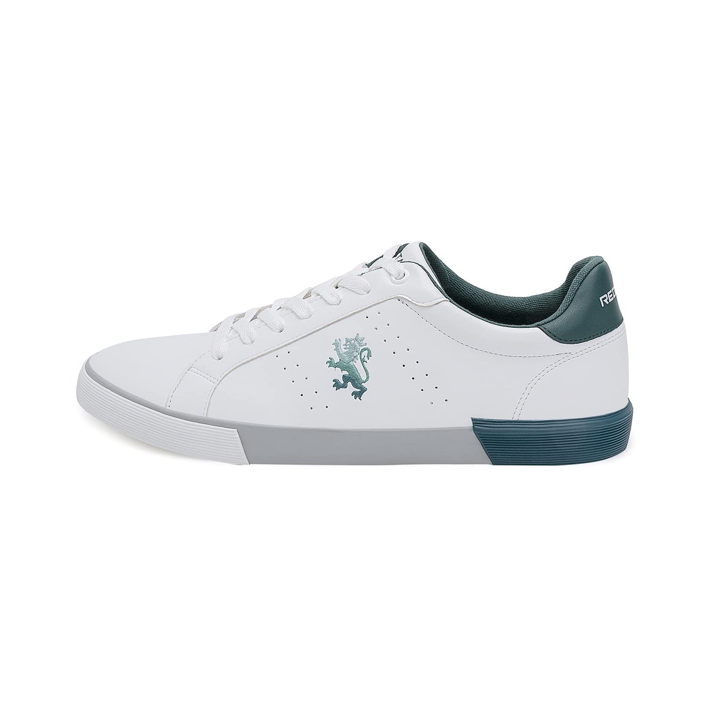 Red Tape Mens White/Teal Sneakers