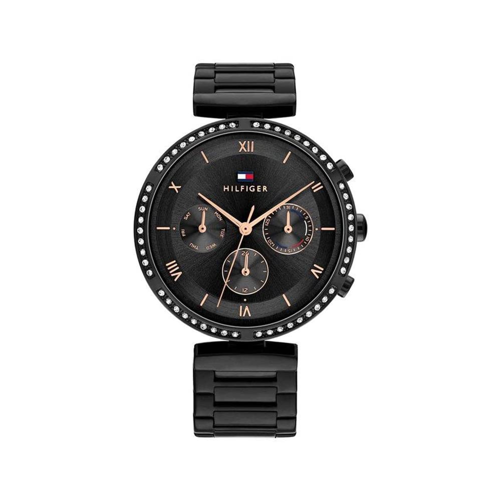 Tommy Hilfiger Luna Analog Black Dial Women's Watch