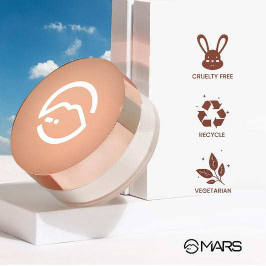 MARS Born To Bake Setting Powder With Matte Finish | Long-Lasting & Ultra-Durable | Oil Control & Enhanced Sebum Management | Blurs Pores & Smooths Fine Lines (10g) (HONEY GAZE)