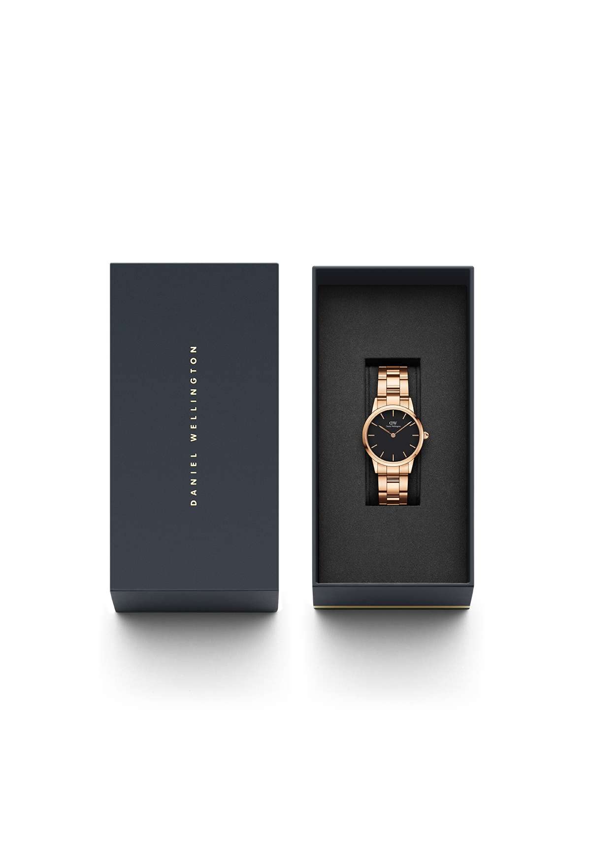 Daniel Wellington Iconic Link Analog Black Dial Women's Watch-DW00100214