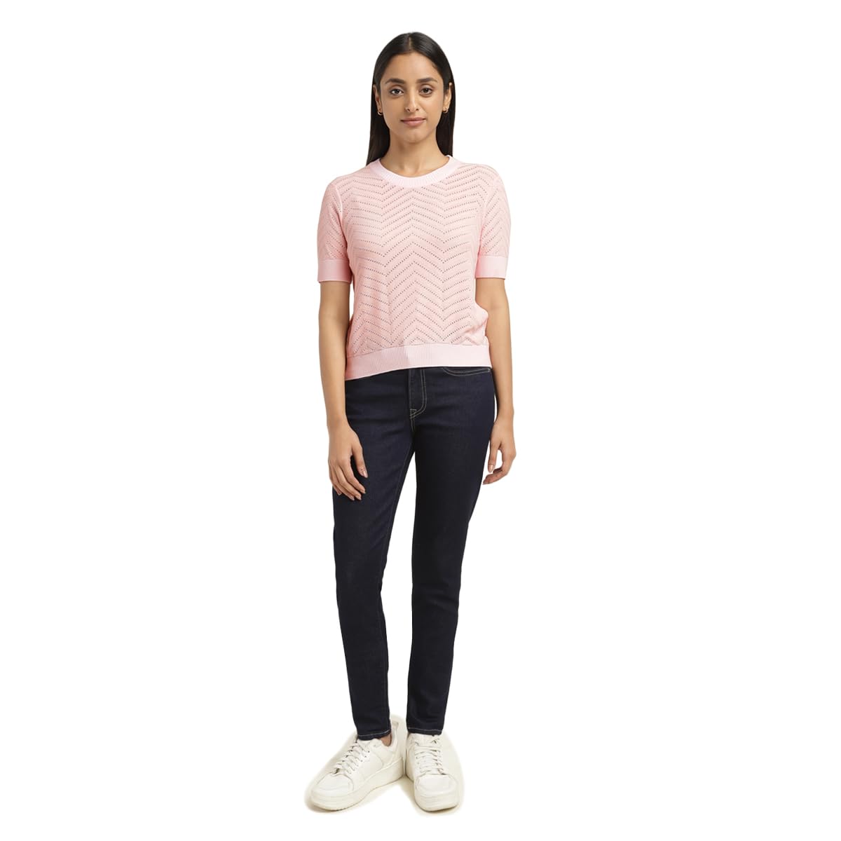 Levi's Women's Cotton Blend Modern Sweater (Pink)