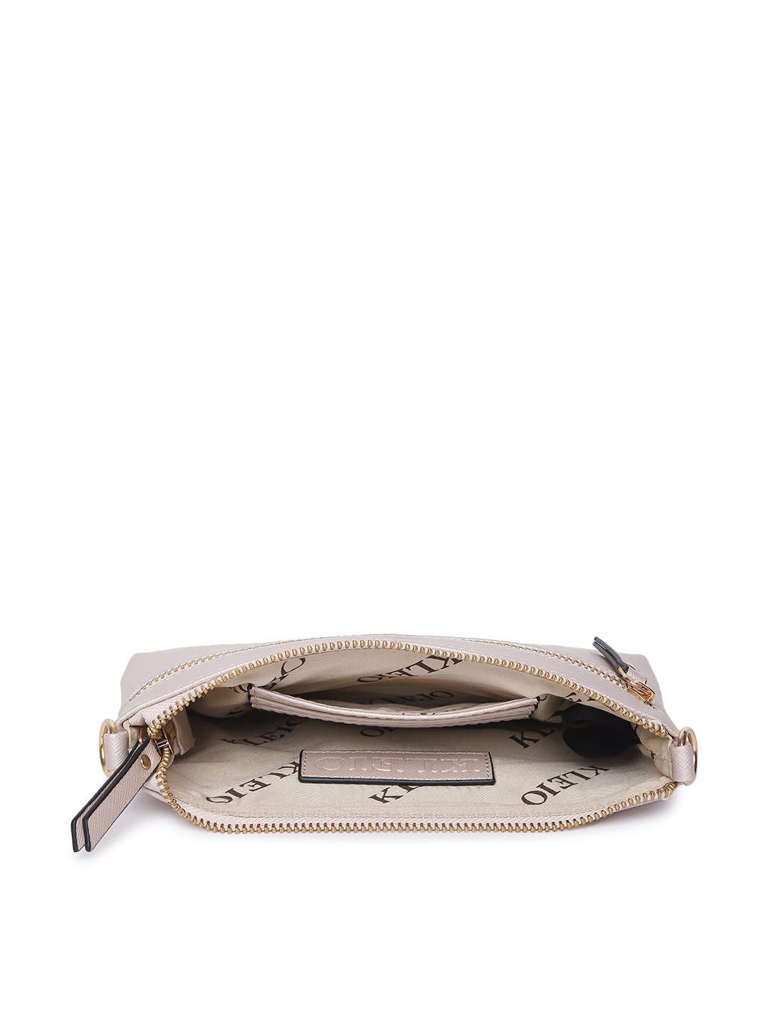KLEIO Causal lightweight Short sling Shoulder Handbag for Women and Girls (Cream)