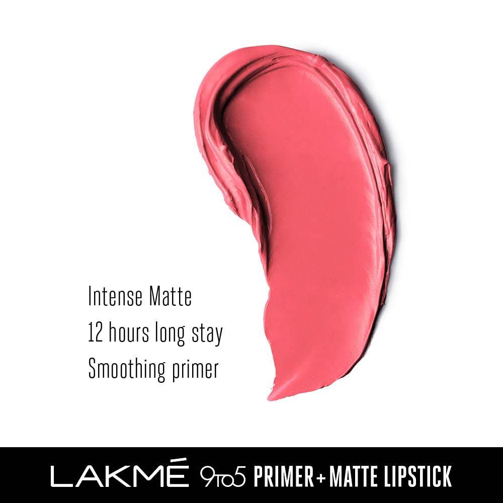 Lakme 9TO5 Primer + Matte Lip Color Blush Pink 3.6 g