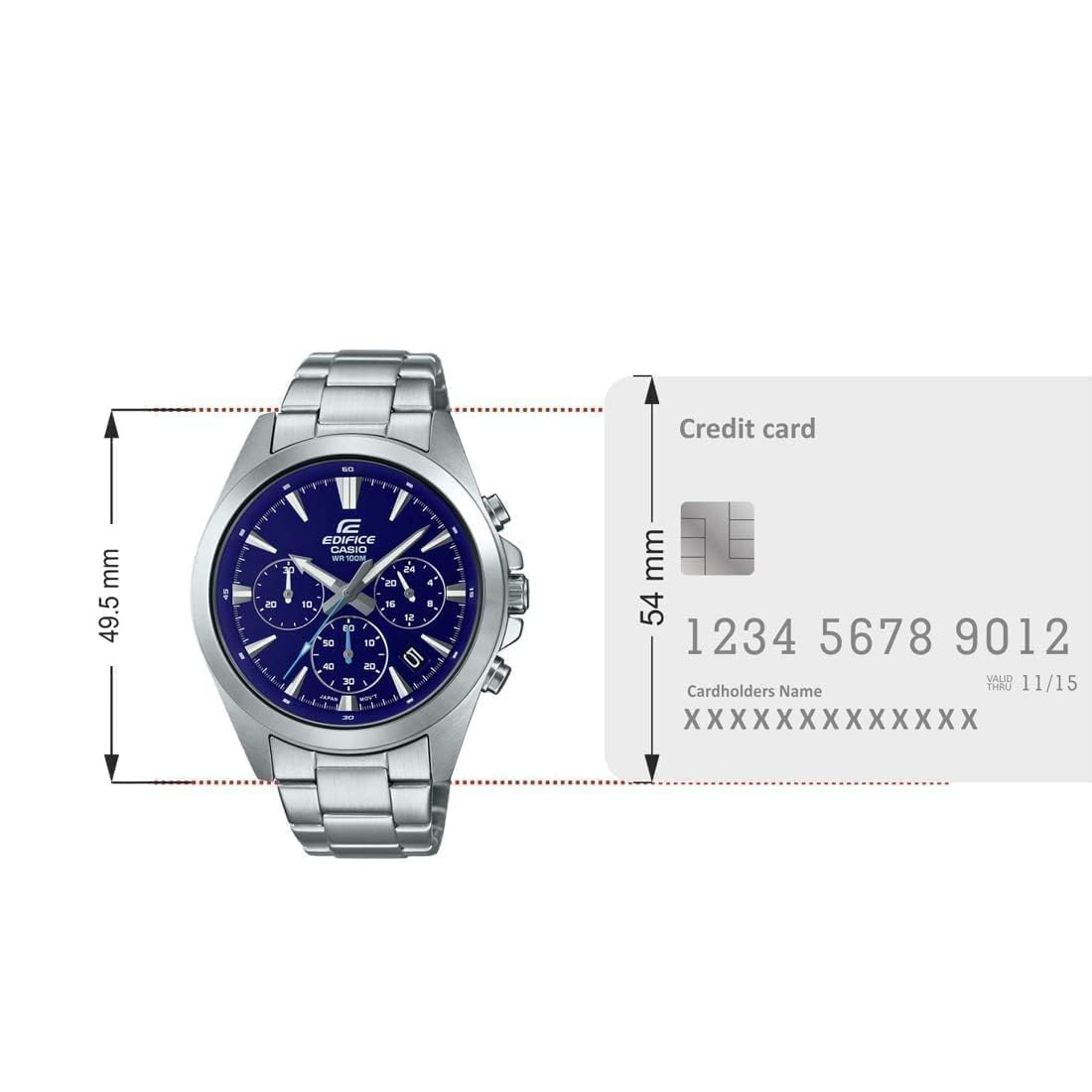 Casio Analog Blue Dial Men's Watch-EFV-630D-2AVUDF