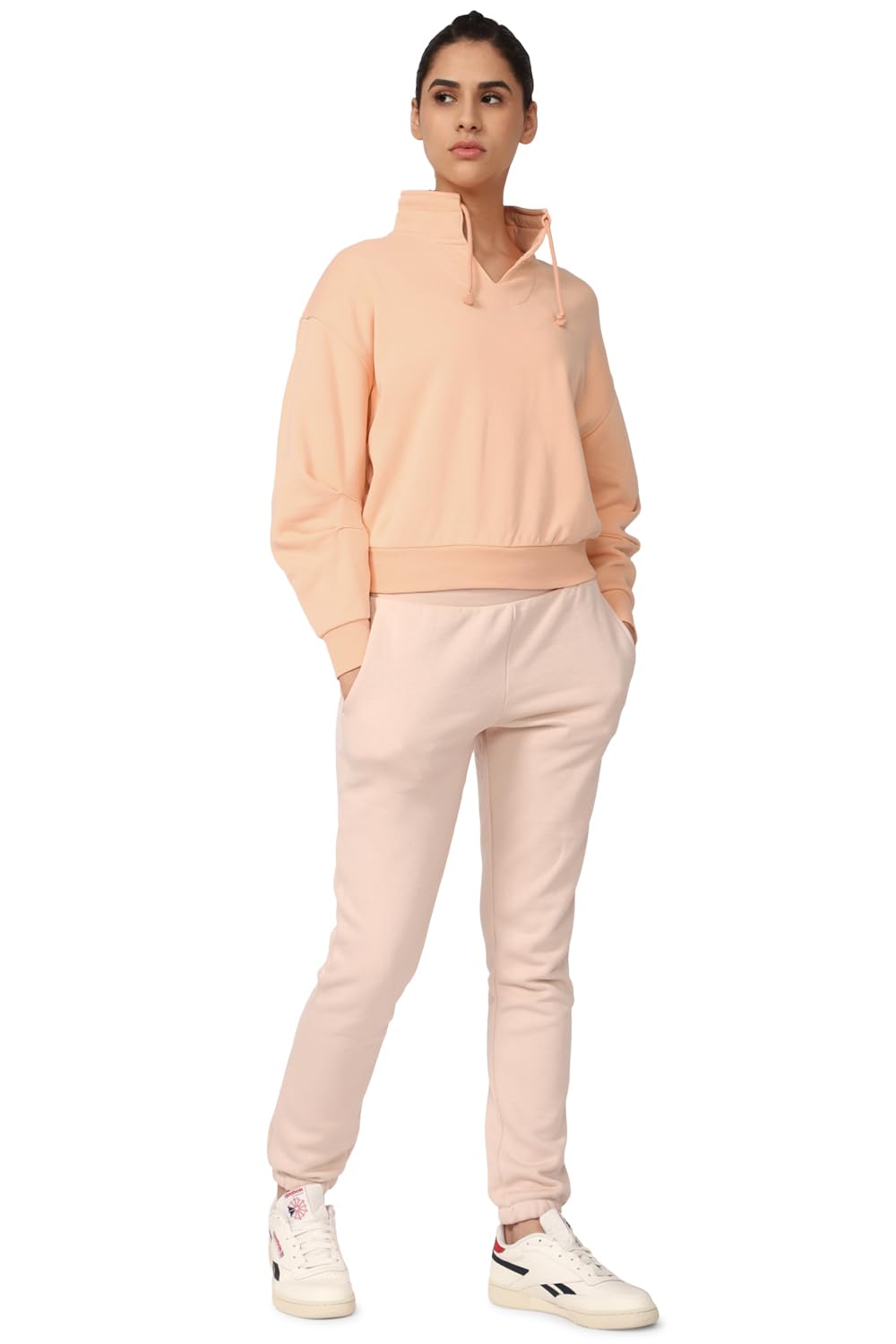 Reebok Womens CL WDE Cotton FT Coverup Peach