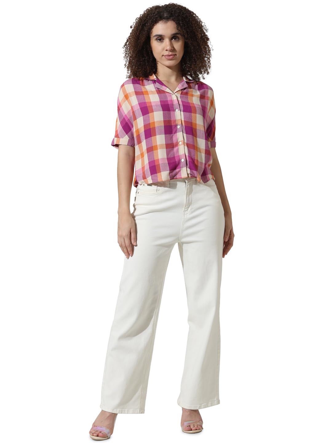 ONLY Women's Loose Fit Shirt (15334398-Terra Cotta_Terra