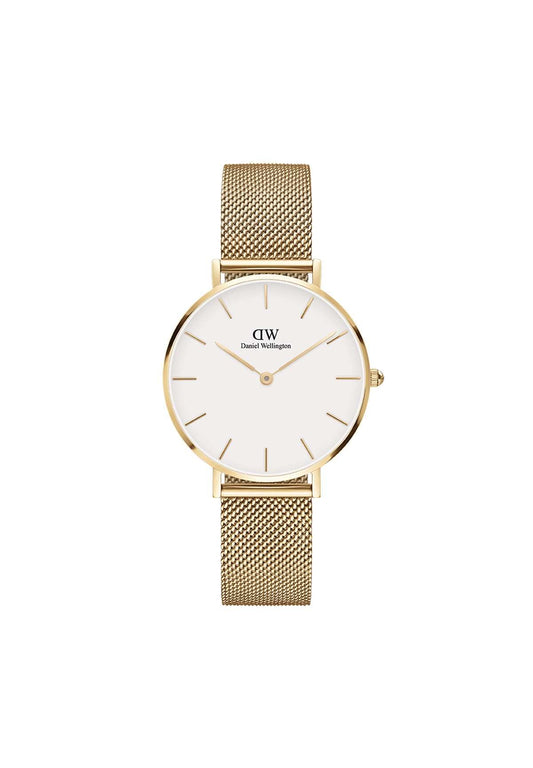 Daniel Wellington Analogue Women's Watch(White Dial Gold Colored Strap)-DW00100348