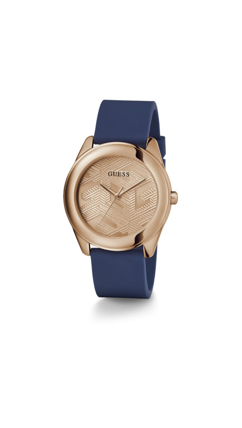 GUESS Women Rose Gold Round Stainless Steel Dial Analog Watch- GW0665L2