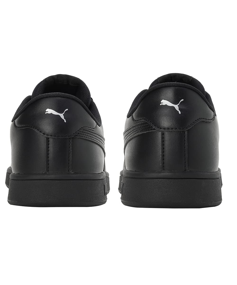 Puma Unisex-Adult Smashic Black-Matte Silver Sneaker