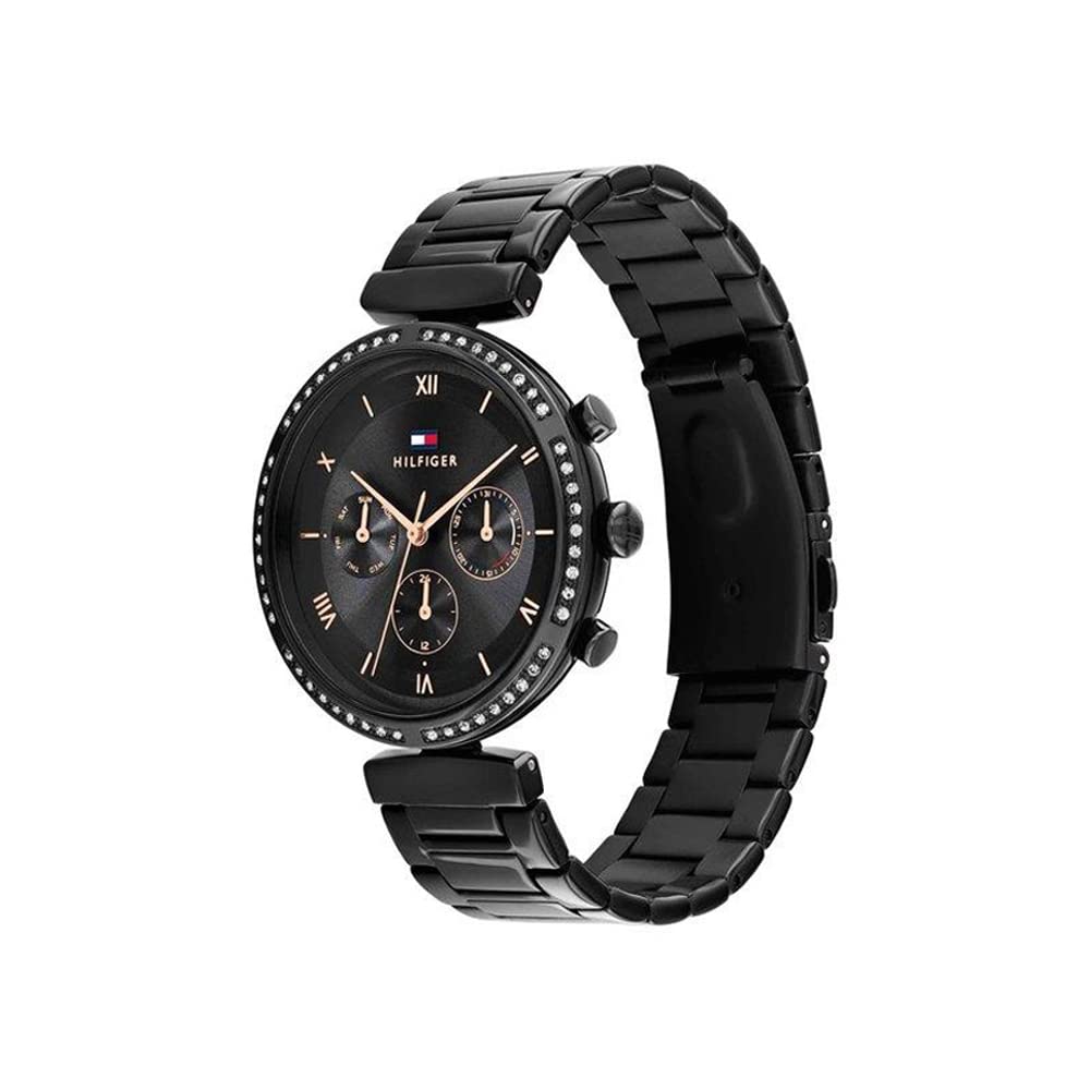 Tommy Hilfiger Luna Analog Black Dial Women's Watch