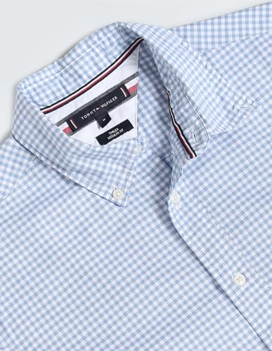Tommy Hilfiger Men's Regular Fit Shirt (S24HMWT187_Blue M)