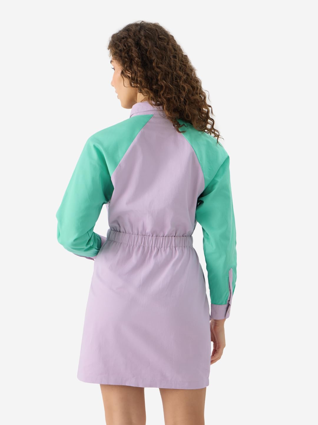 The Souled Store Solids: Lavender Women Shirt Dresses