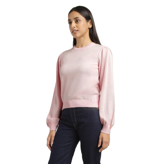 Levi's Women's Cotton Blend Casual Sweater (A3923-0005_Pink