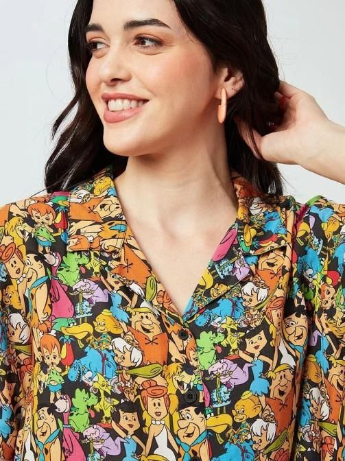 Womem's Printed Half Shirts